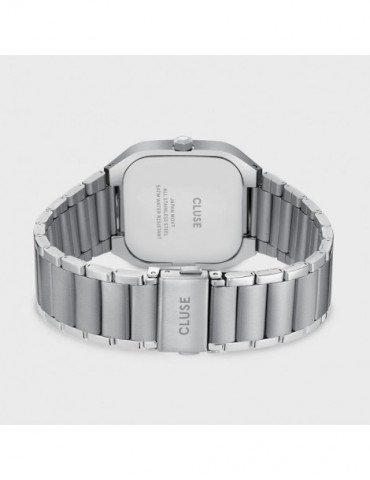 CLUSE Montre Quartaut Steel Green Silver