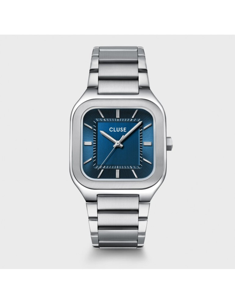CLUSE Montre Quartaut Steel Blue Silver CLUSE Montre Quartaut Steel Blue Silver