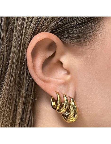 CLUSE Créoles Essentielle Round Hoop Gold