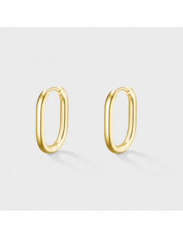 CLUSE Essentielle Medium Oval Hoop Gold
