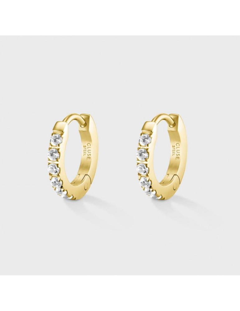 CLUSE Créoles Essentielle Zirconia Mini Hoop Gold