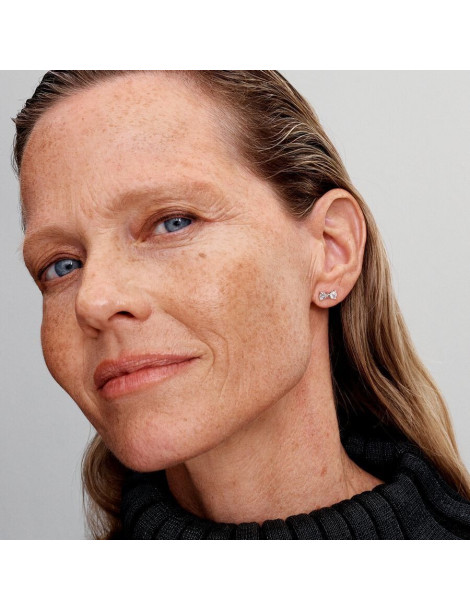 PANDORA Boucles d'Oreilles Noeud Scintillant