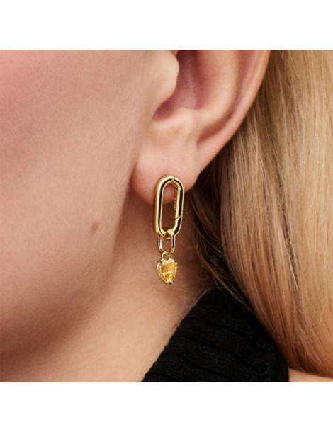 PANDORA Mini Dangle Cœur Jaune