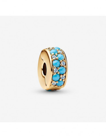 PANDORA Charm Clip Bleu Azur