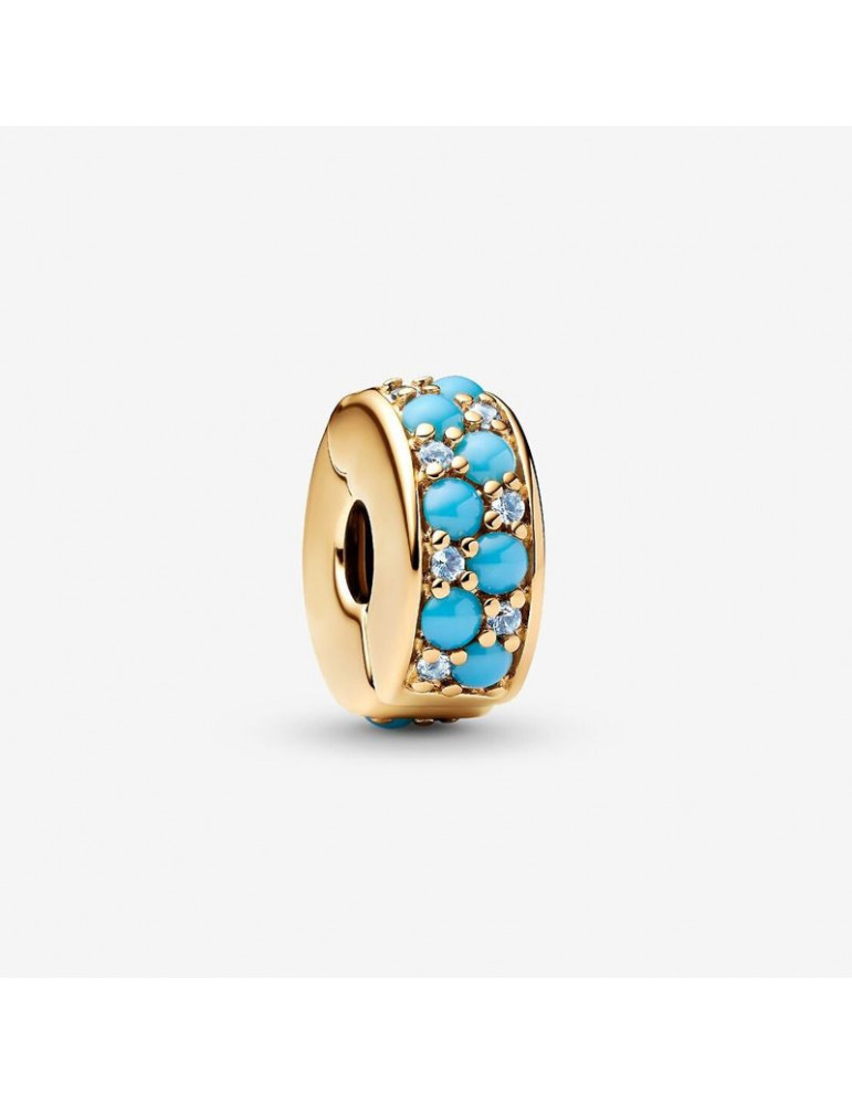 PANDORA Charm Clip Bleu Azur