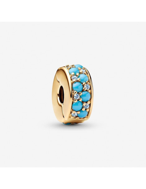 PANDORA Charm Clip Bleu Azur