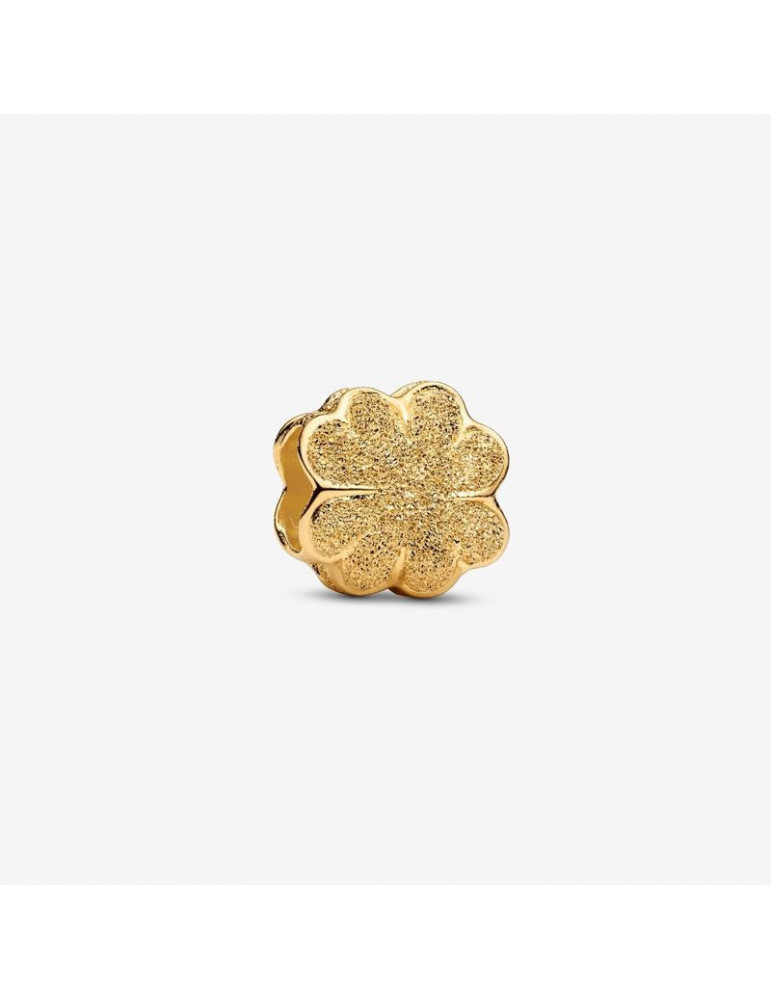 PANDORA Mini Charm Trèfle Texturé
