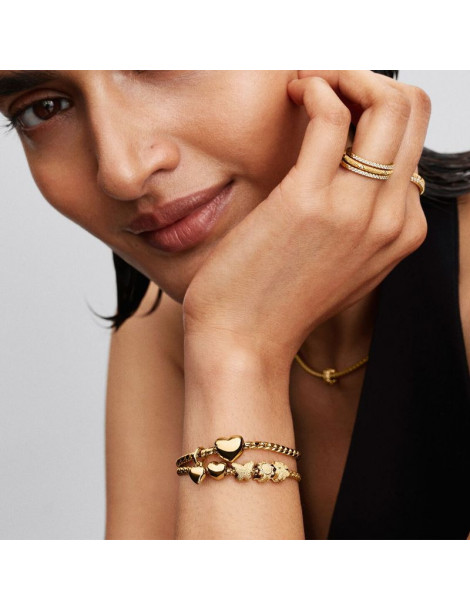 PANDORA Mini Charm Trèfle Texturé