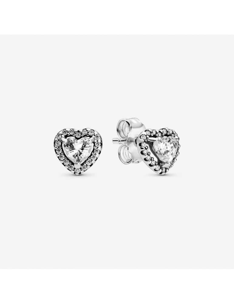 PANDORA Clous d'Oreilles Cœurs Surélevés PANDORA Clous d'Oreilles Cœurs Surélevés
