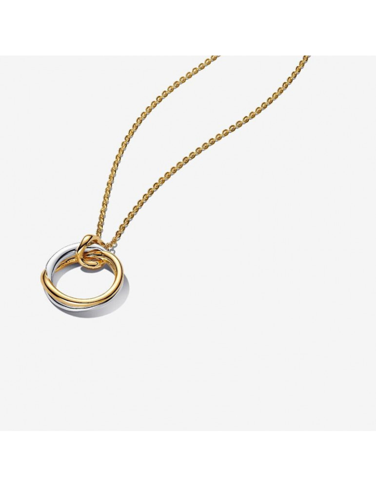 PANDORA Pendentif Bicolore de Forme Organique