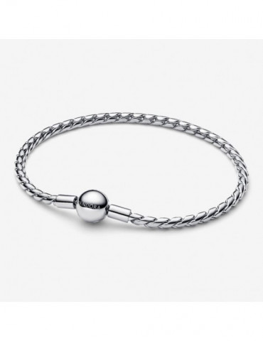 PANDORA Bracelet Maille Chevron Fermoir Rond