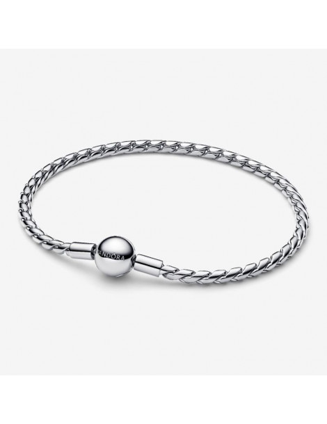 PANDORA Bracelet Maille Chevron Fermoir Rond