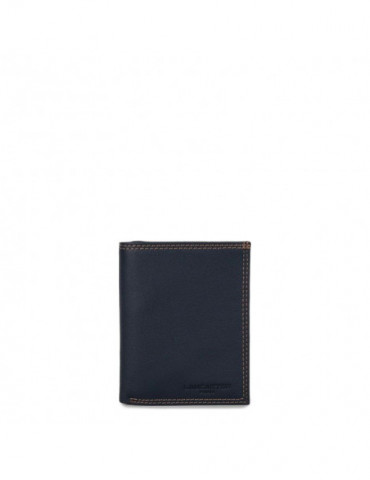 LANCASTER Portefeuille Soft Vintage - Bleu & Camel