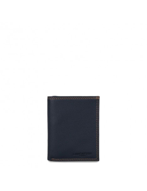LANCASTER Portefeuille Soft Vintage - Bleu & Camel