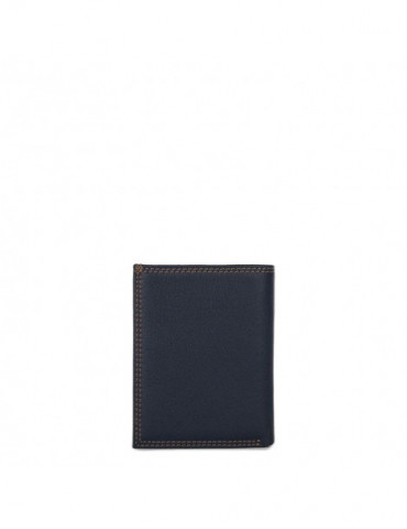 LANCASTER Portefeuille Soft Vintage - Bleu & Camel