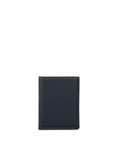 LANCASTER Portefeuille Soft Vintage - Bleu & Camel