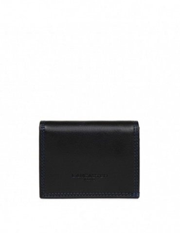 LANCASTER Porte-monnaie Soft Vintage - Noir & Bleu