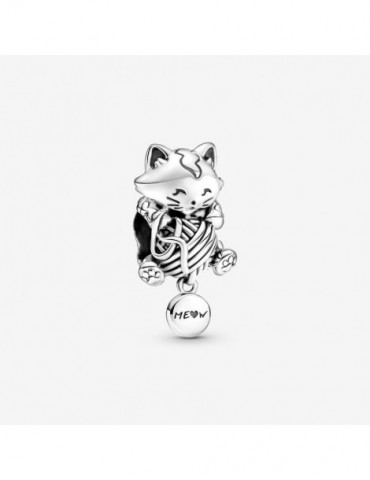 PANDORA Charm Boule Chaton & Pelote de Laine