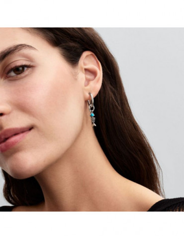 PANDORA Charm Pendant Arête de Poisson Turquoise