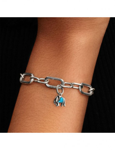 PANDORA Mini Dangle Éléphant Turquoise