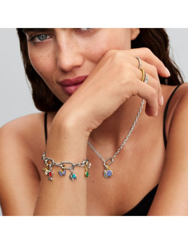 PANDORA Mini Dangle Éléphant Turquoise