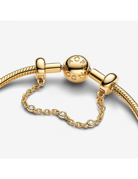 PANDORA Charm Chaîne de Confort Pierre Incolore Triple PANDORA Charm Chaîne de Confort Pierre Incolore Triple