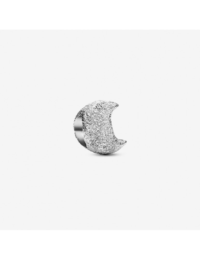 PANDORA Mini Charm Lune Texturée