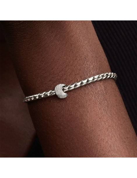 PANDORA Mini Charm Lune Texturée