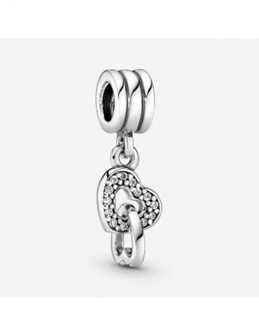 PANDORA Charm Pendant Cœurs Entrelacés