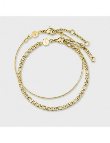 CLUSE Bracelet Set Essentielle Figaro Chain