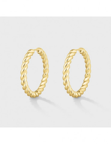 CLUSE Créoles Élevé Twisted Medium Gold