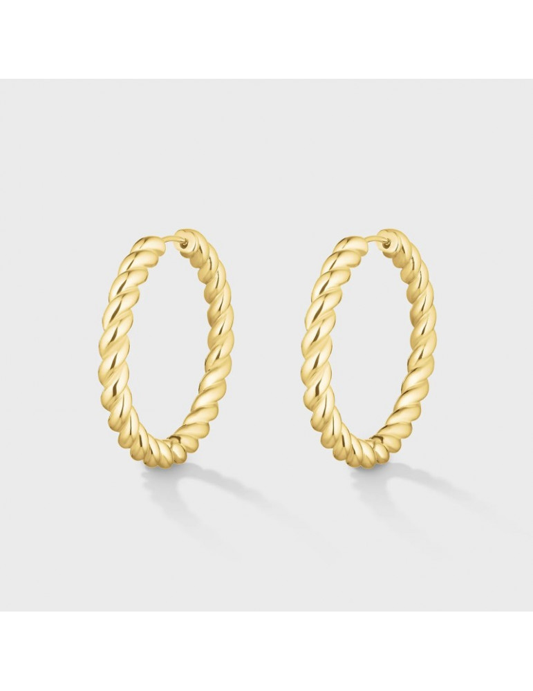 CLUSE Créoles Élevé Twisted Medium Gold