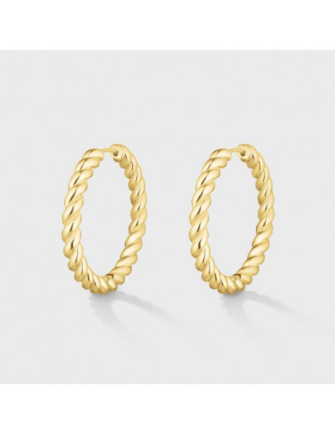 CLUSE Créoles Élevé Twisted Medium Gold