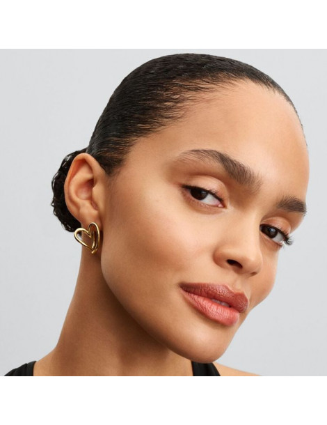 PANDORA Créoles Cœur Organique