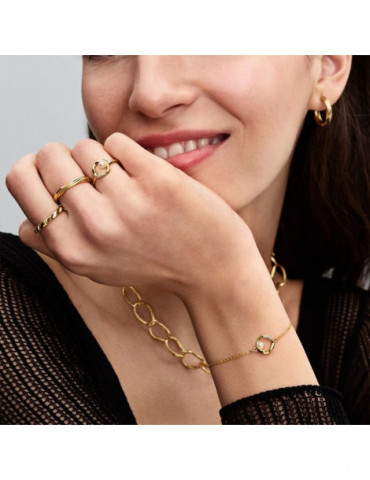 PANDORA Bague Anneau Ondulé