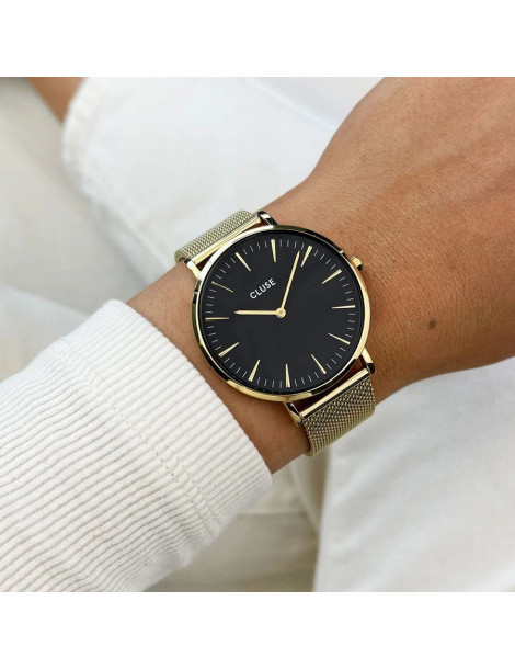 CLUSE Montre Boho Chic Mesh Black