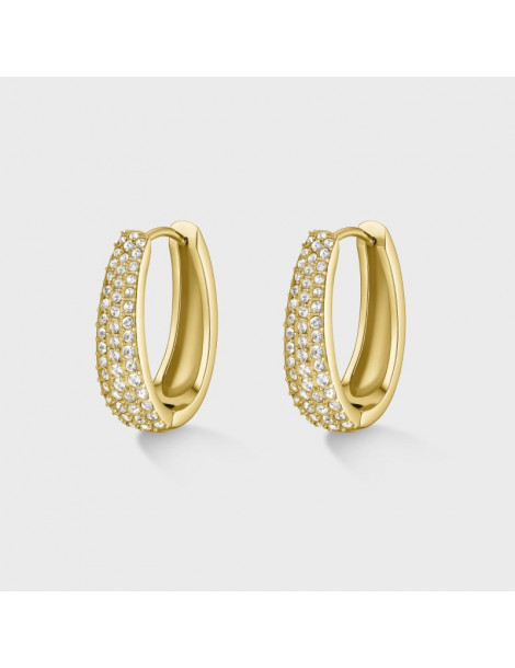 CLUSE Créoles Élevé Zirconia Drop Gold