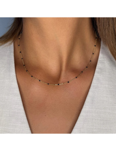 CLUSE Collier Essentielle Black Epoxy Gold