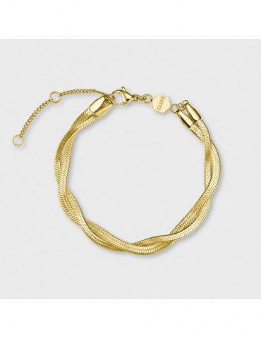 CLUSE Bracelet Élevé Twisted Snake Gold