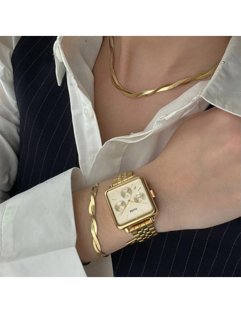 CLUSE Bracelet Élevé Twisted Snake Gold CLUSE Bracelet Élevé Twisted Snake Gold