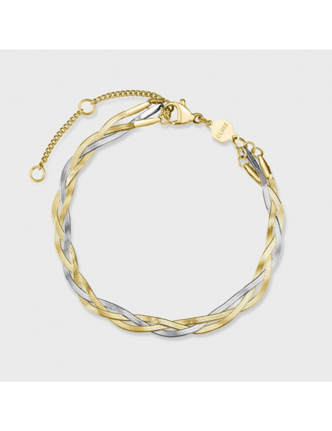 CLUSE Bracelet Eleve Braided Snake Two-Tone