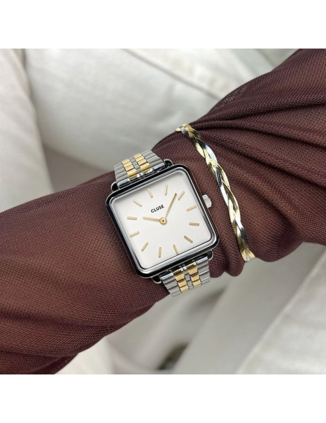 CLUSE Bracelet Eleve Braided Snake Two-Tone