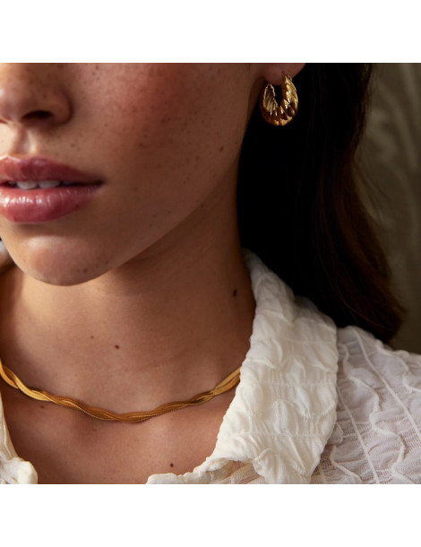 CLUSE Collier Élevé Twisted Snake Gold