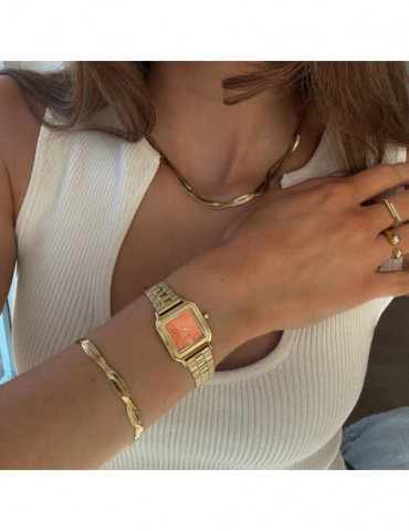 CLUSE Collier Élevé Twisted Snake Gold