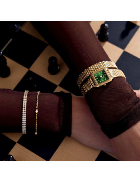 CLUSE Bracelet Élevé Double Tennis Gold CLUSE Bracelet Élevé Double Tennis Gold