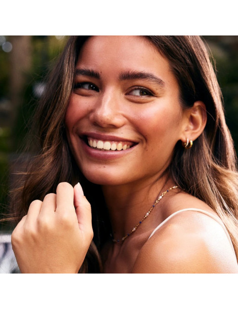 CLUSE Collier Élevé Pearl & Blue Epoxy Gold