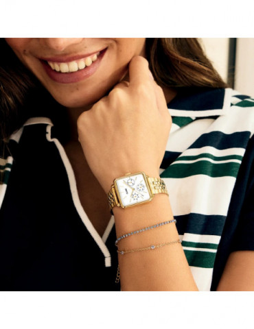 CLUSE Bracelet Élevé Tennis Kyanite Blue Gold