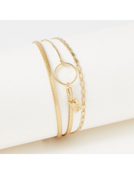 FLOWERS FOR ZOÉ Bracelet Tabatha Metallic Gold
