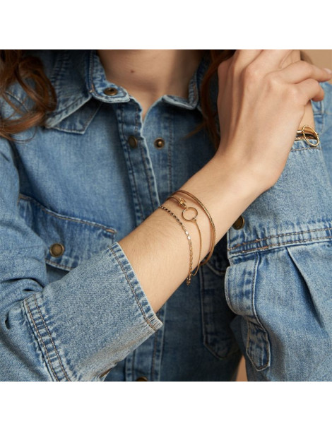 FLOWERS FOR ZOÉ Bracelet Tabatha Metallic Gold