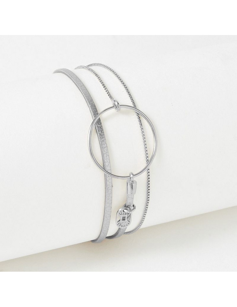 FLOWERS FOR ZOÉ Bracelet Nolah Argent Blanc